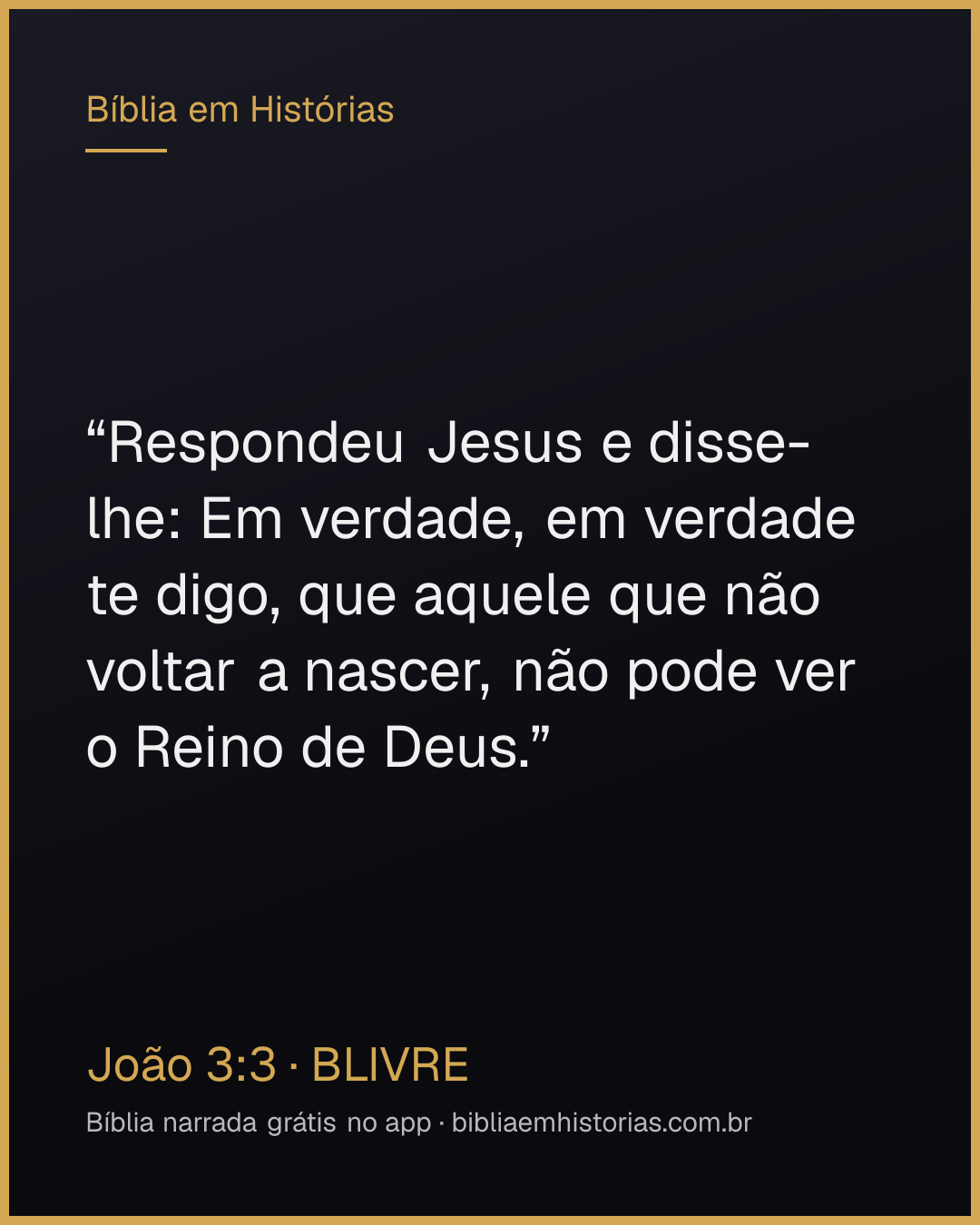 Imagem do versículo João 3:3 para compartilhar