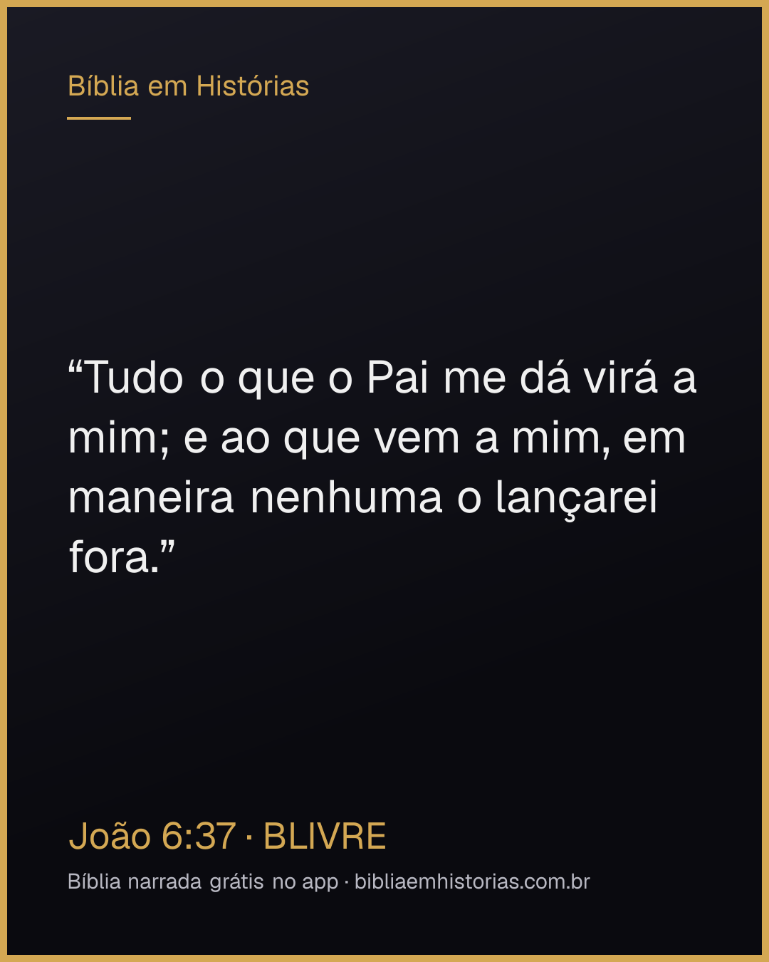 Imagem do versículo João 6:37 para compartilhar