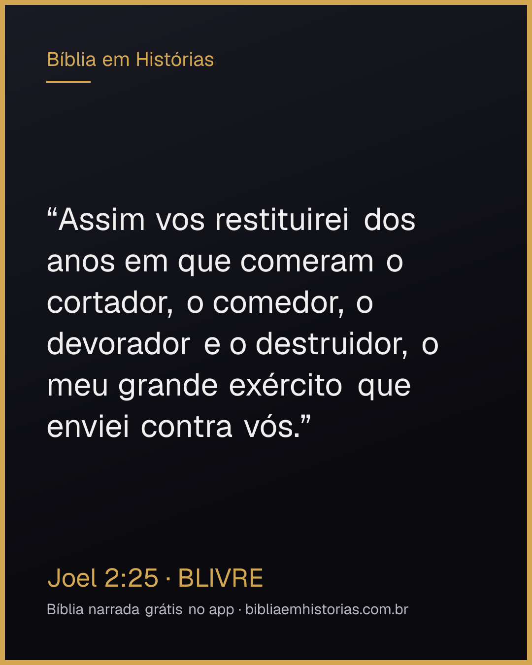 Imagem do versículo Joel 2:25 para compartilhar