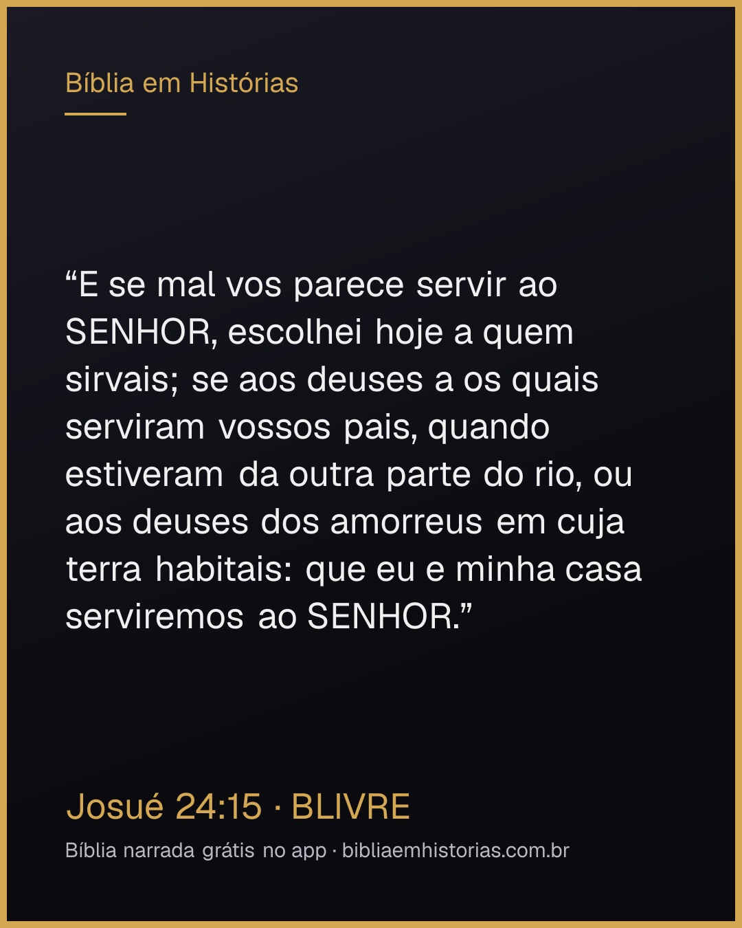 Imagem do versículo Josué 24:15 para compartilhar