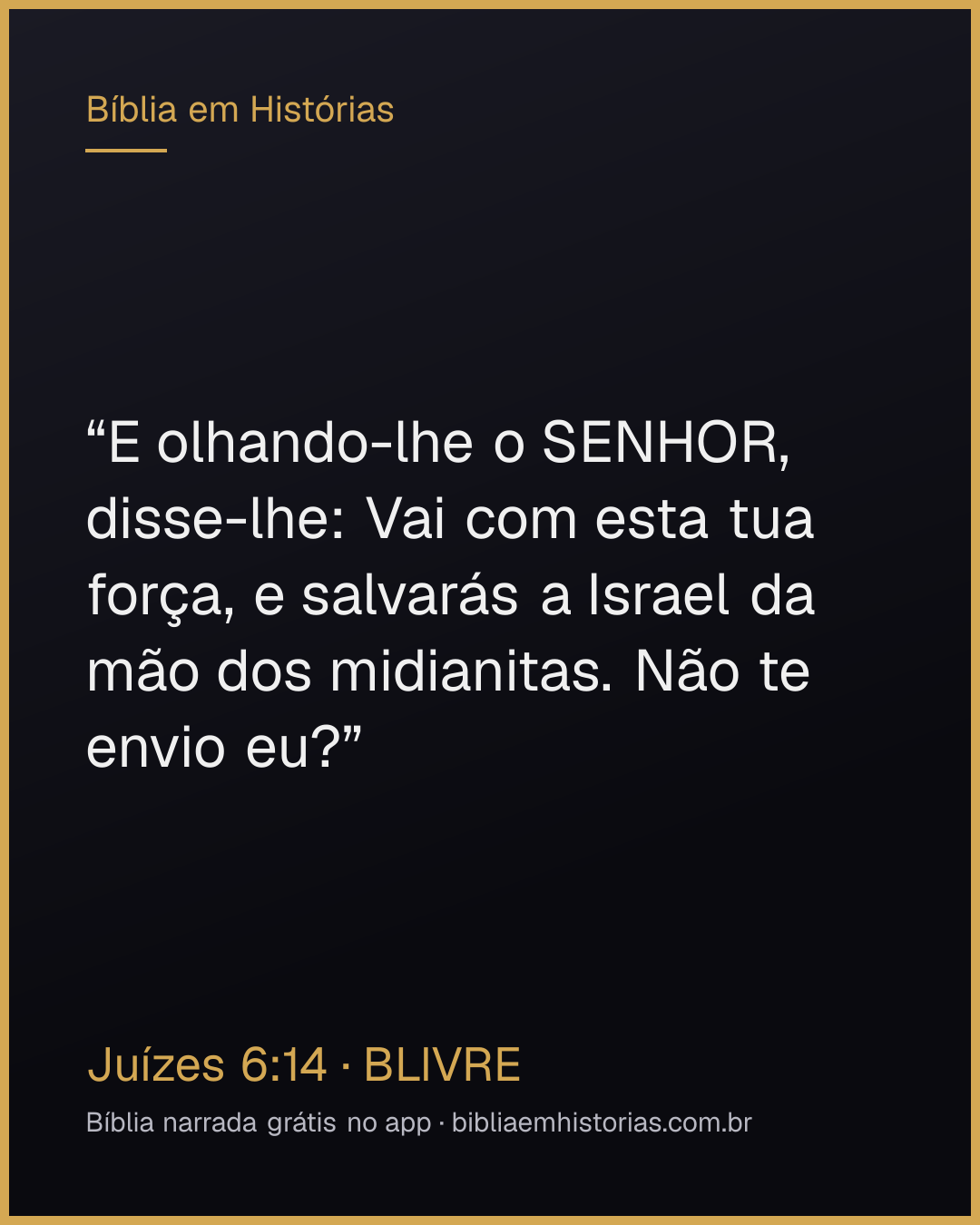 Imagem do versículo Juízes 6:14 para compartilhar