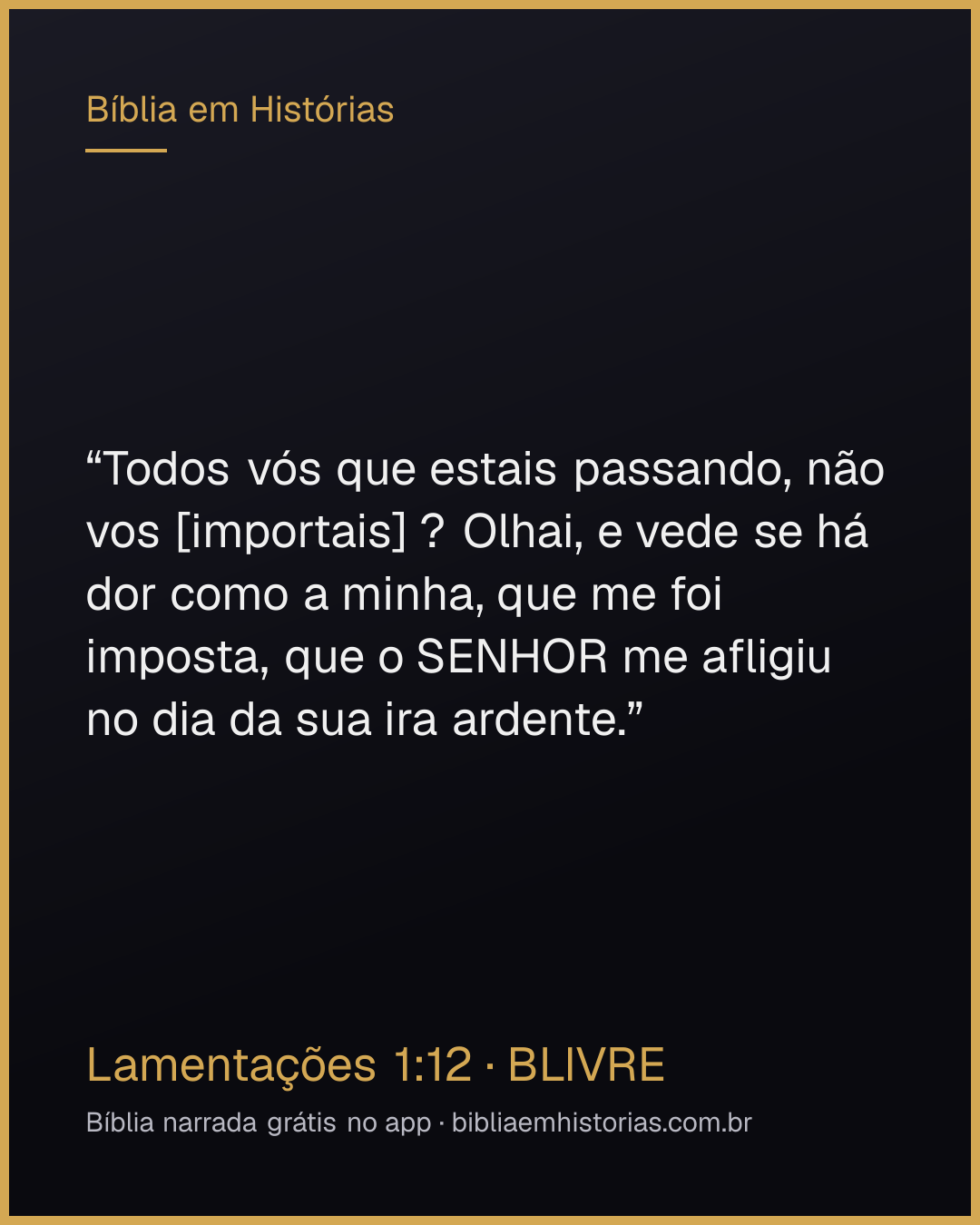 Imagem do versículo Lamentações 1:12 para compartilhar