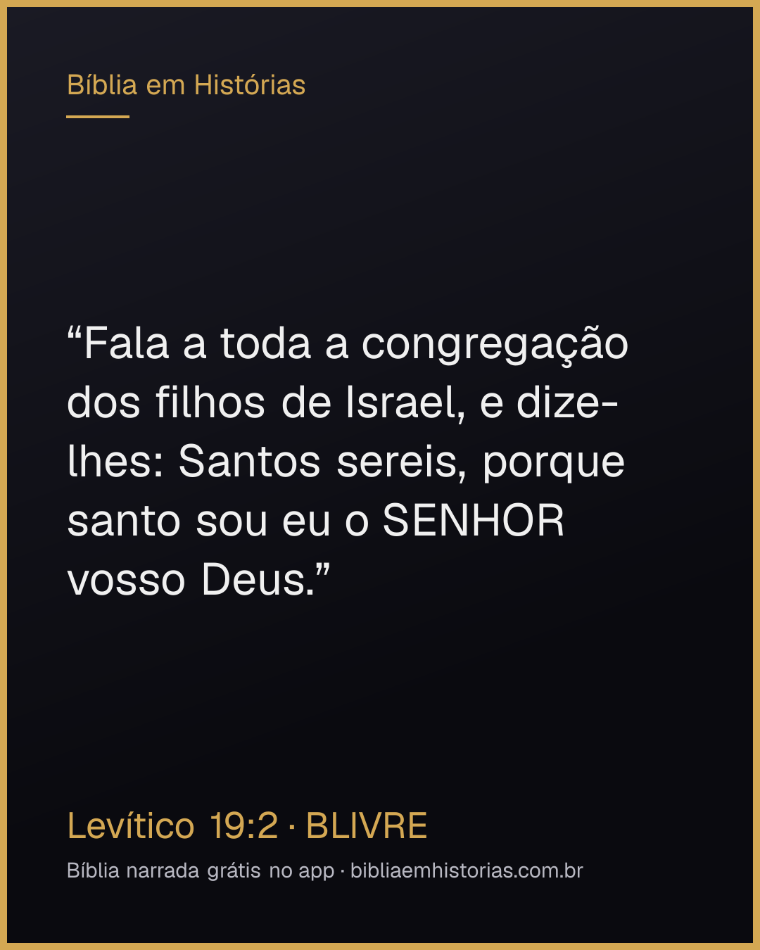 Imagem do versículo Levítico 19:2 para compartilhar