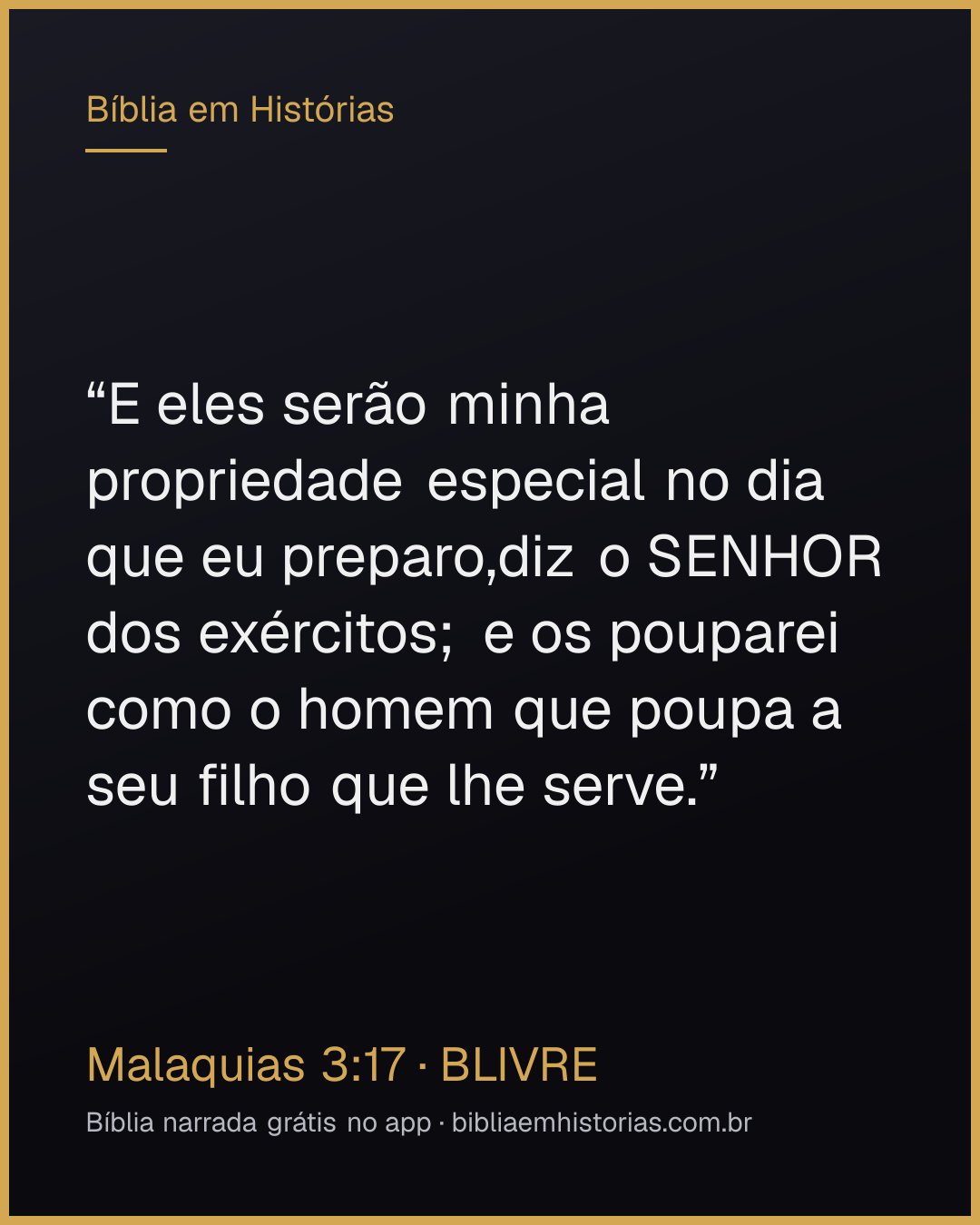Imagem do versículo Malaquias 3:17 para compartilhar