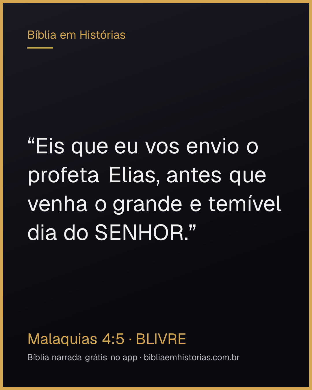 Imagem do versículo Malaquias 4:5 para compartilhar