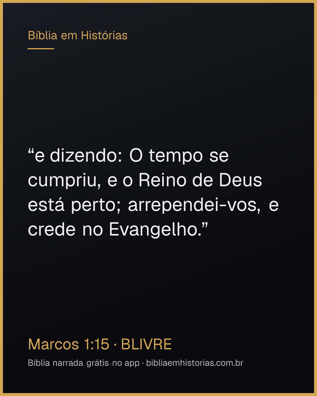 Imagem do versículo Marcos 1:15 para compartilhar