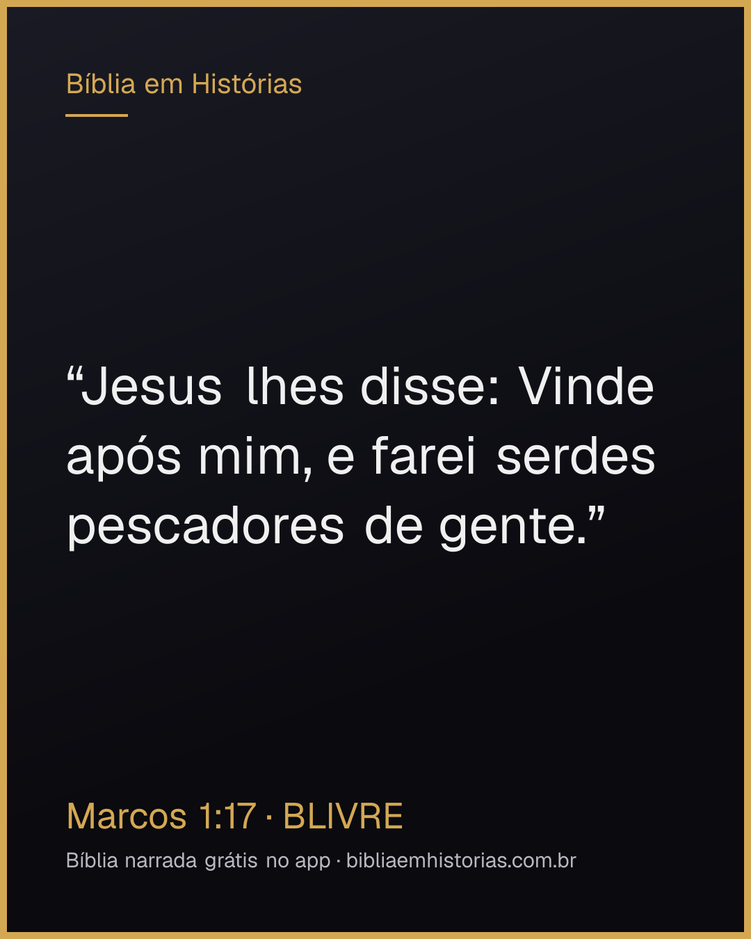 Imagem do versículo Marcos 1:17 para compartilhar