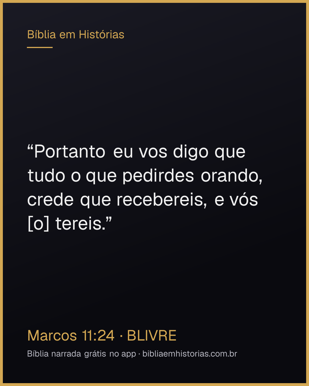 Imagem do versículo Marcos 11:24 para compartilhar
