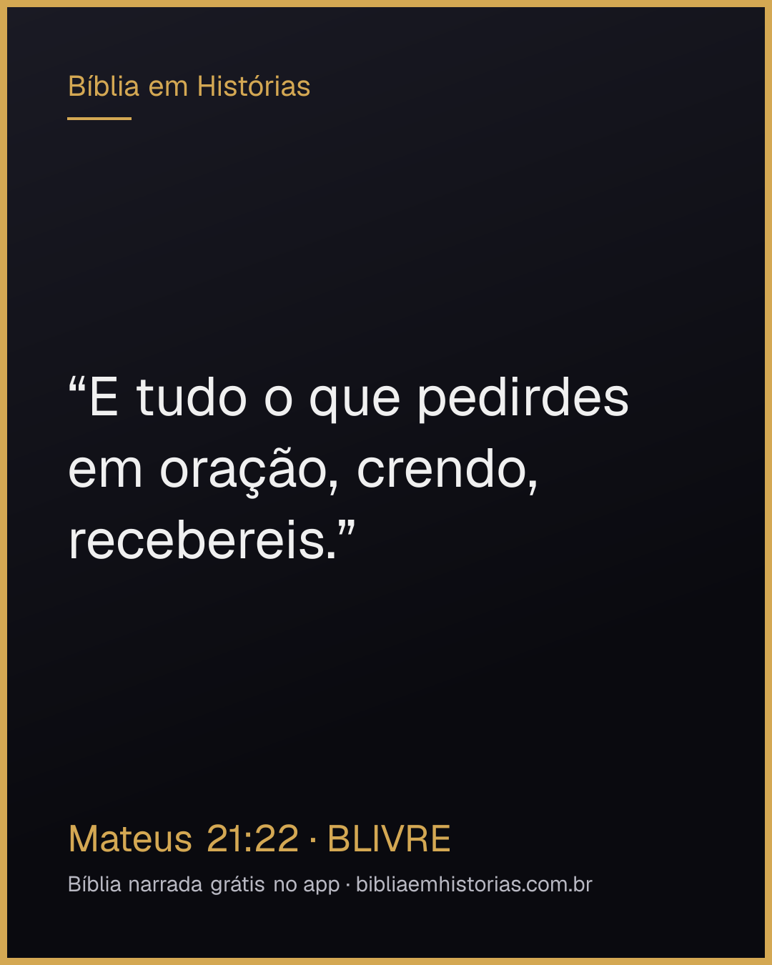 Imagem do versículo Mateus 21:22 para compartilhar