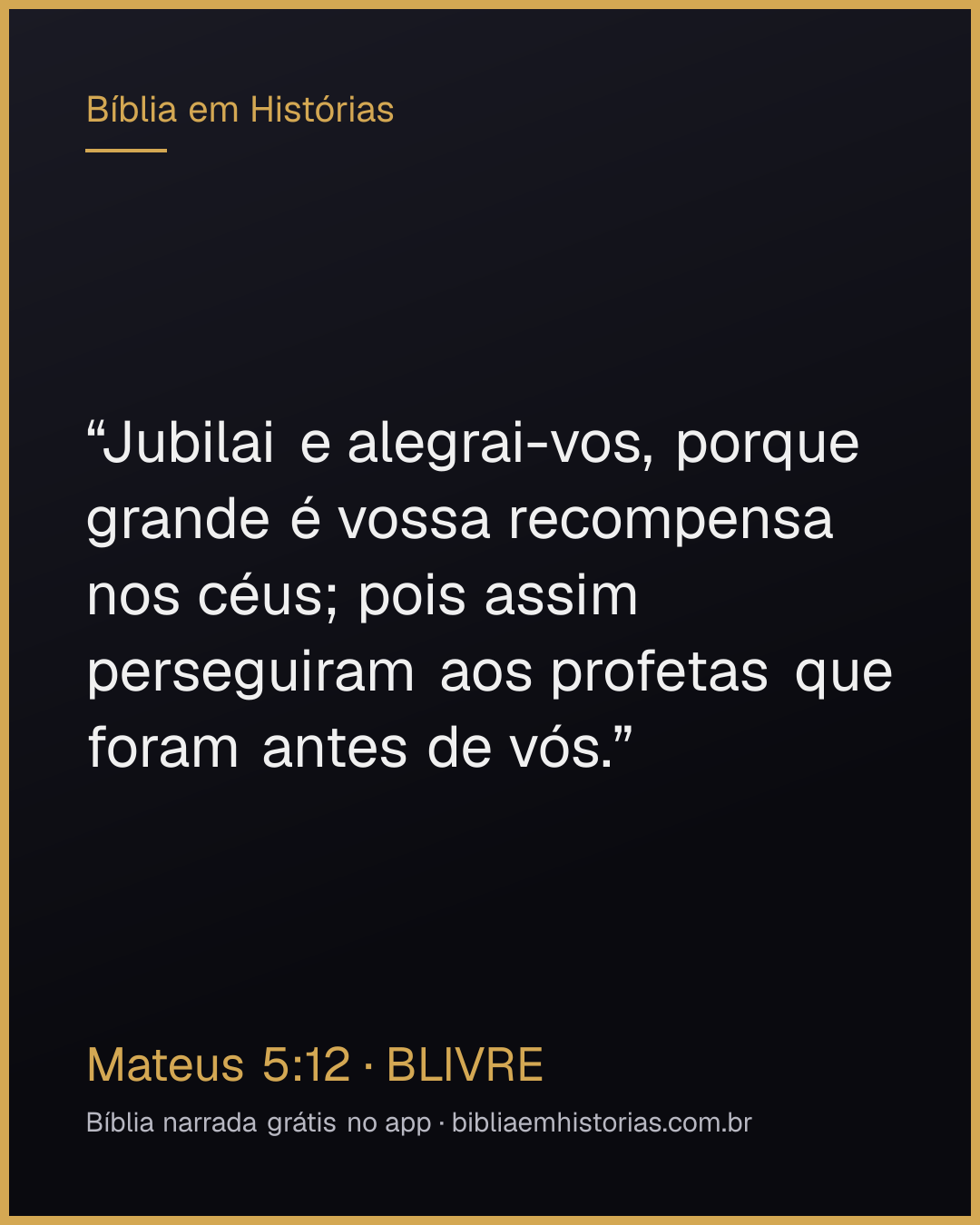 Imagem do versículo Mateus 5:12 para compartilhar