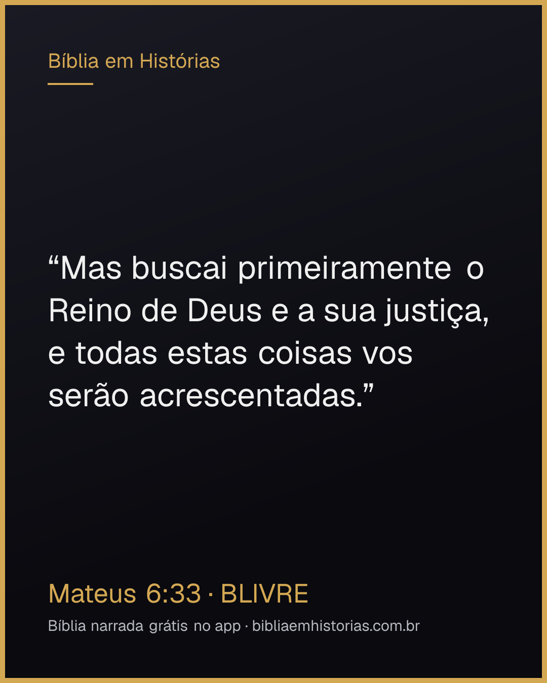 Imagem do versículo Mateus 6:33 para compartilhar