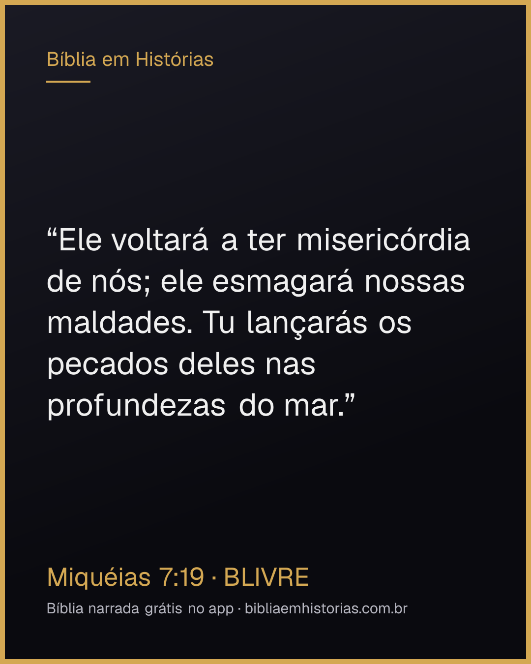 Imagem do versículo Miquéias 7:19 para compartilhar