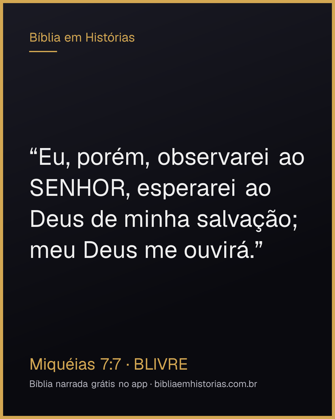 Imagem do versículo Miquéias 7:7 para compartilhar