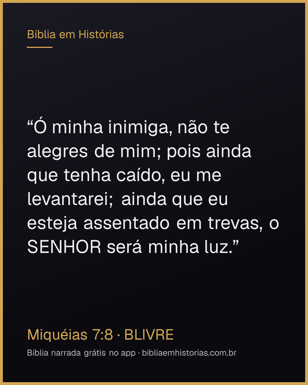 Imagem do versículo Miquéias 7:8 para compartilhar