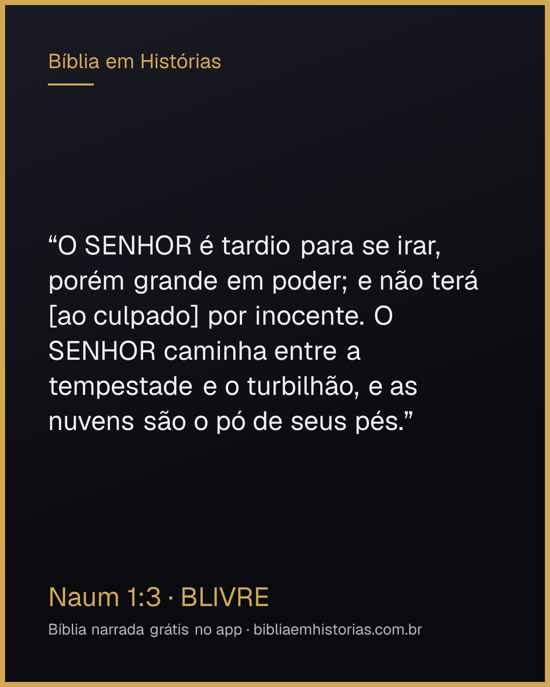 Imagem do versículo Naum 1:3 para compartilhar
