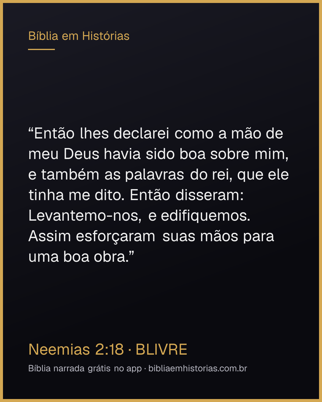 Imagem do versículo Neemias 2:18 para compartilhar