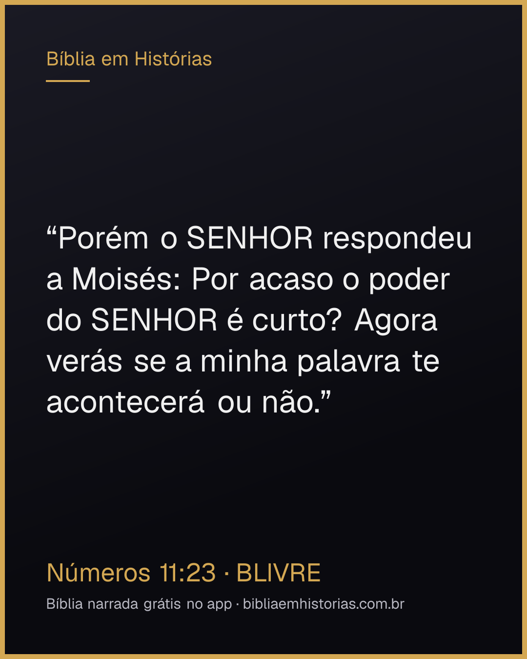 Imagem do versículo Números 11:23 para compartilhar