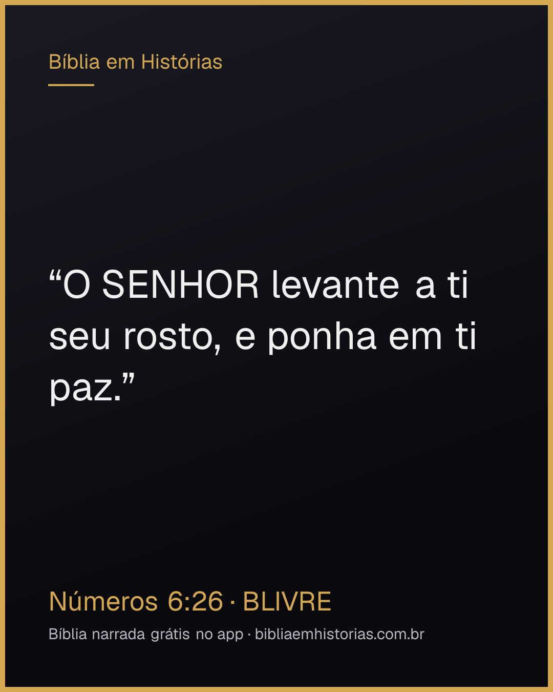 Imagem do versículo Números 6:26 para compartilhar