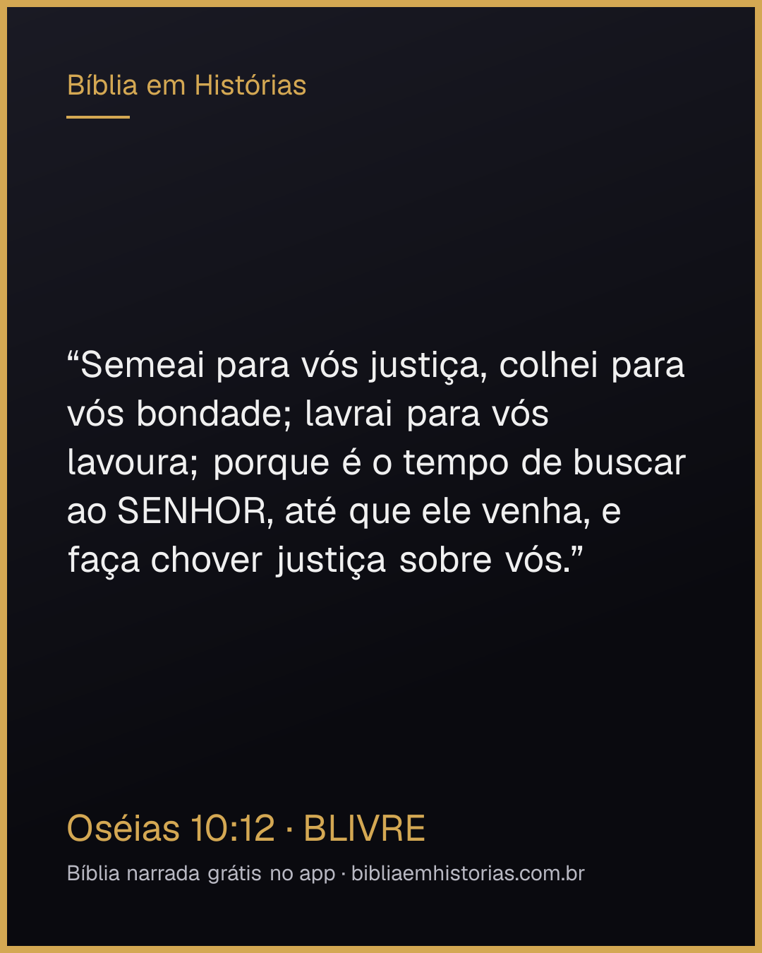 Imagem do versículo Oséias 10:12 para compartilhar