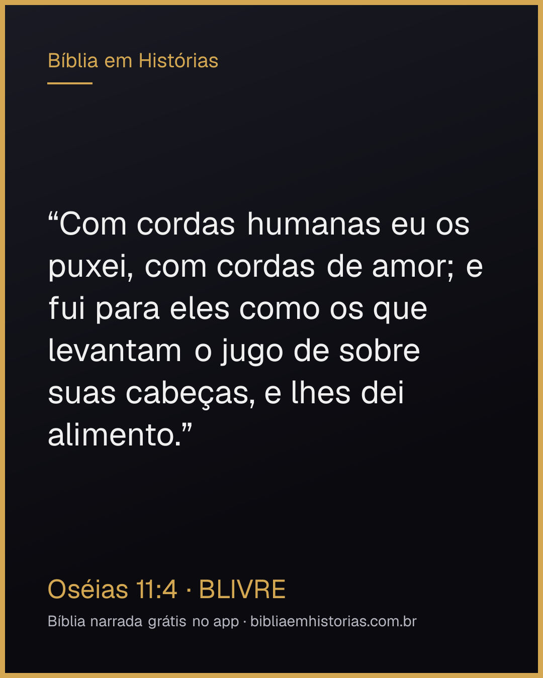Imagem do versículo Oséias 11:4 para compartilhar