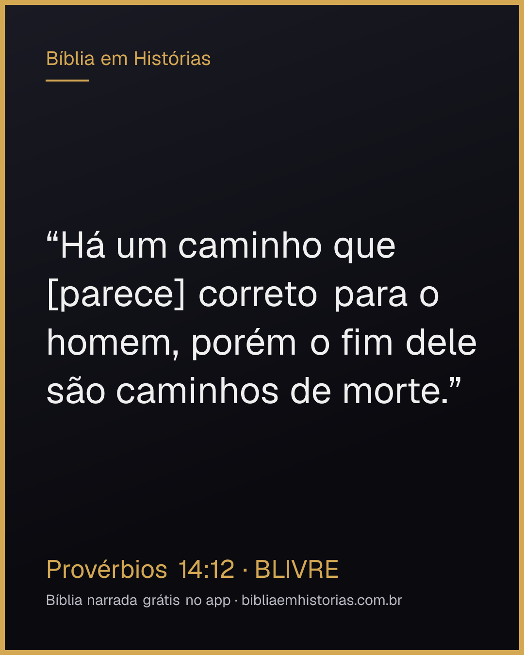 Imagem do versículo Provérbios 14:12 para compartilhar
