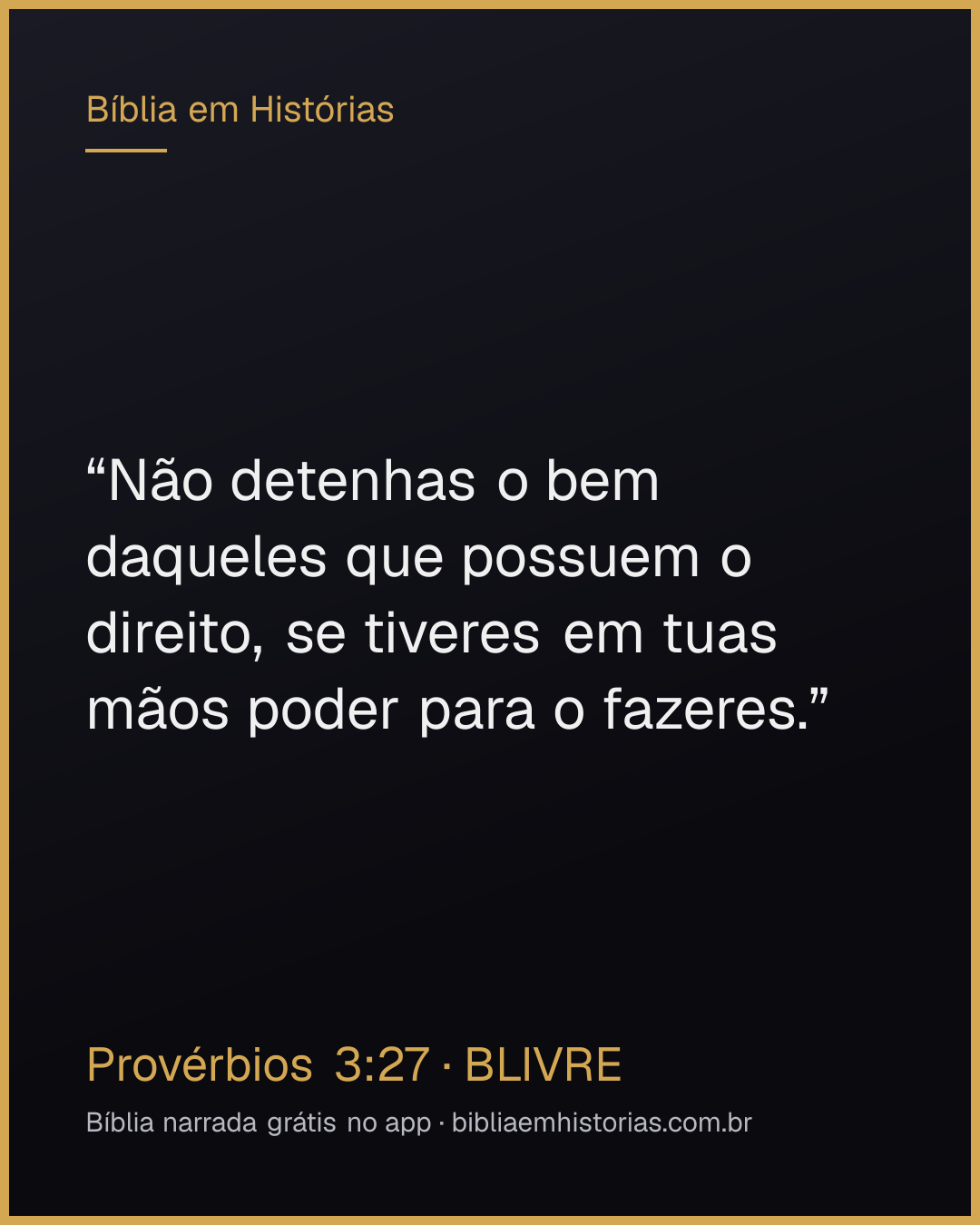Imagem do versículo Provérbios 3:27 para compartilhar