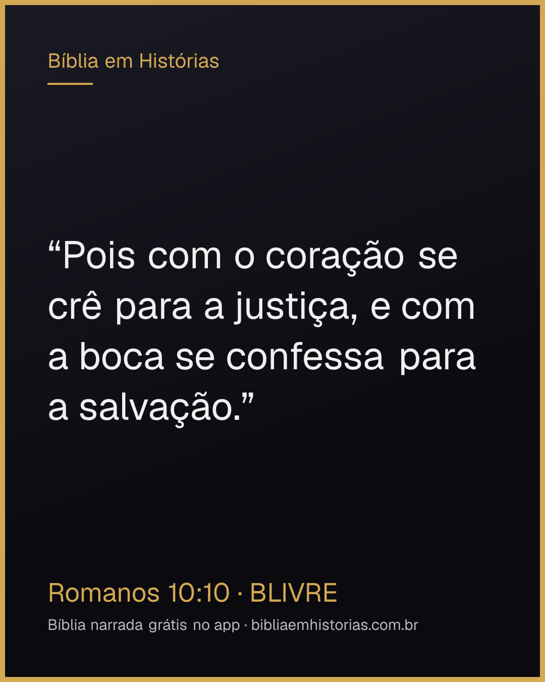 Imagem do versículo Romanos 10:10 para compartilhar