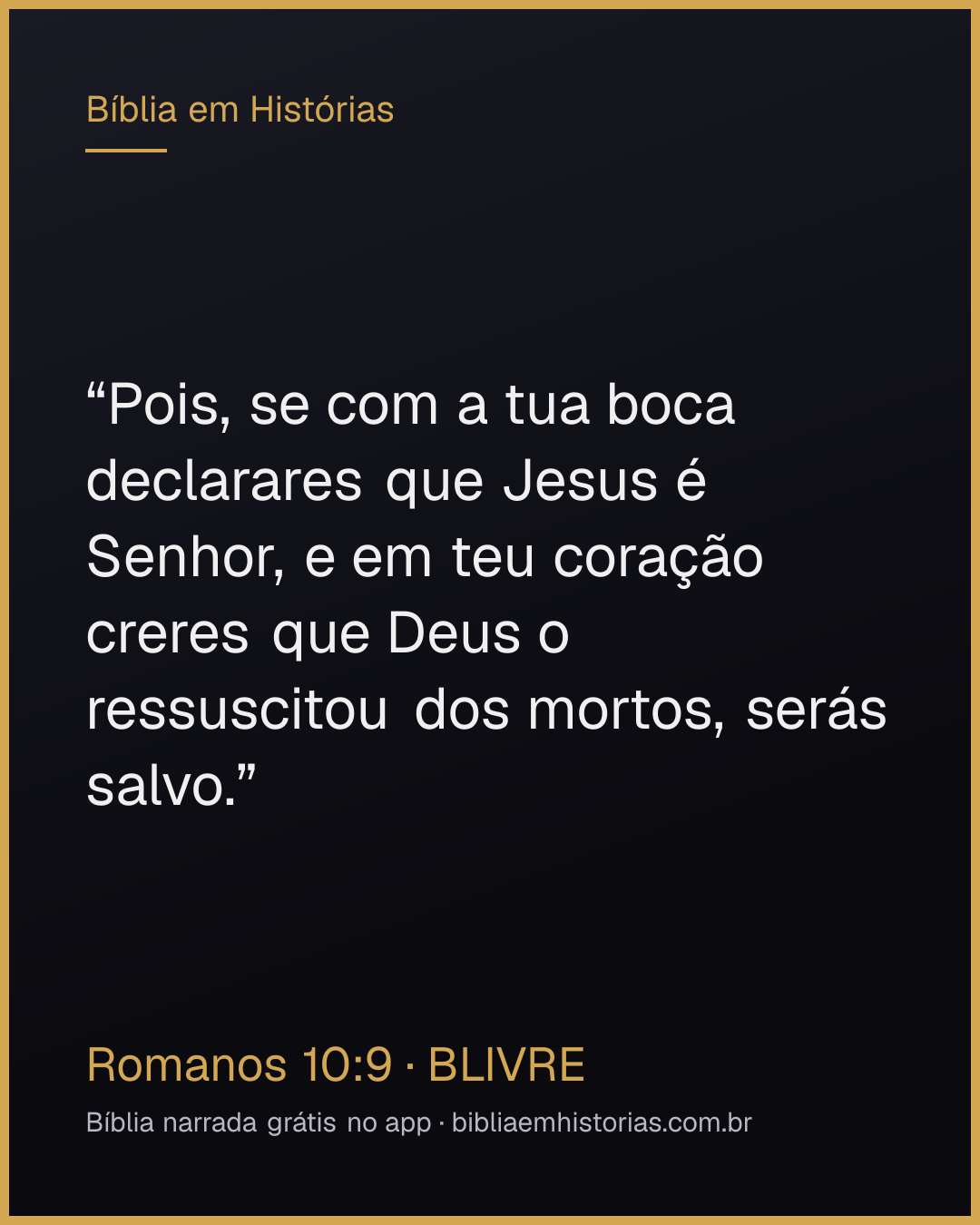 Imagem do versículo Romanos 10:9 para compartilhar
