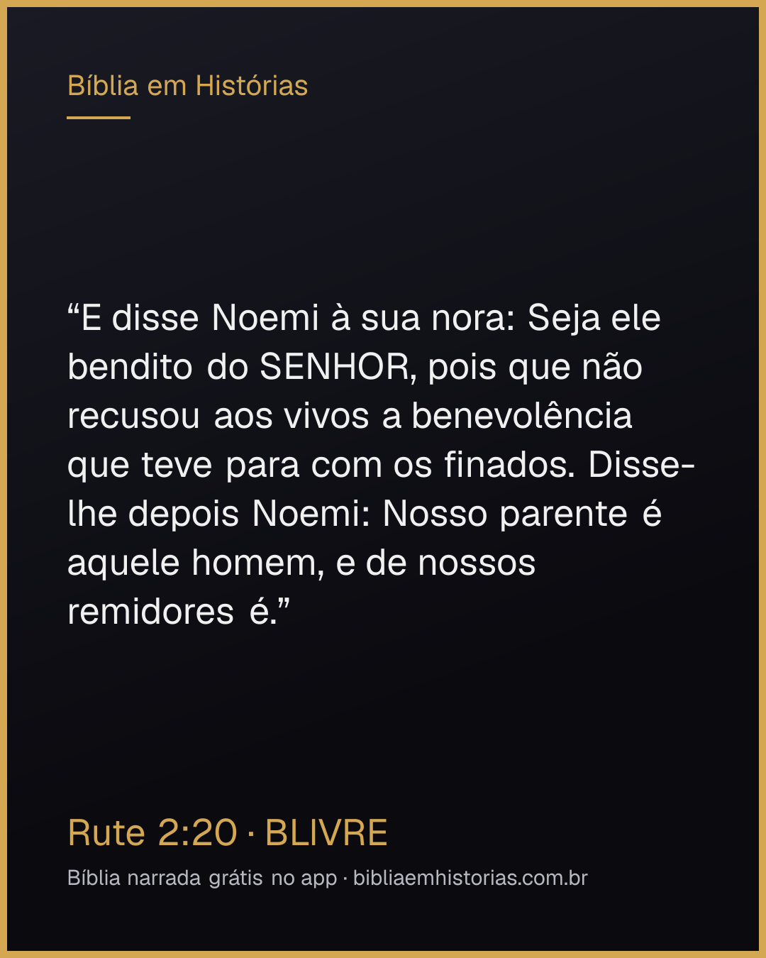 Imagem do versículo Rute 2:20 para compartilhar