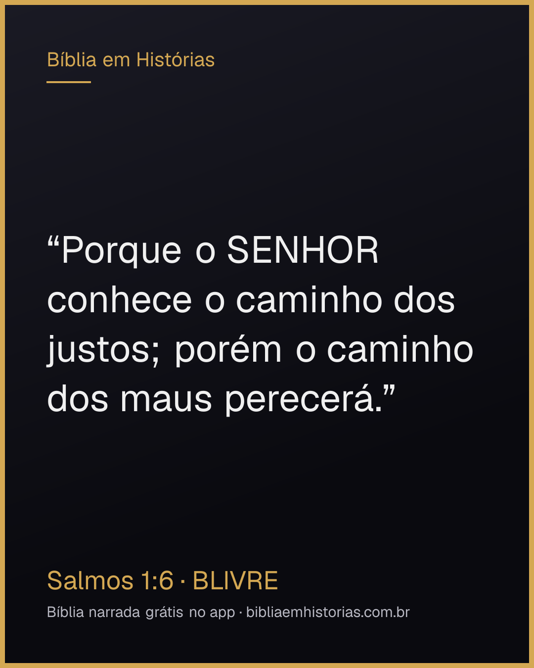 Imagem do versículo Salmos 1:6 para compartilhar