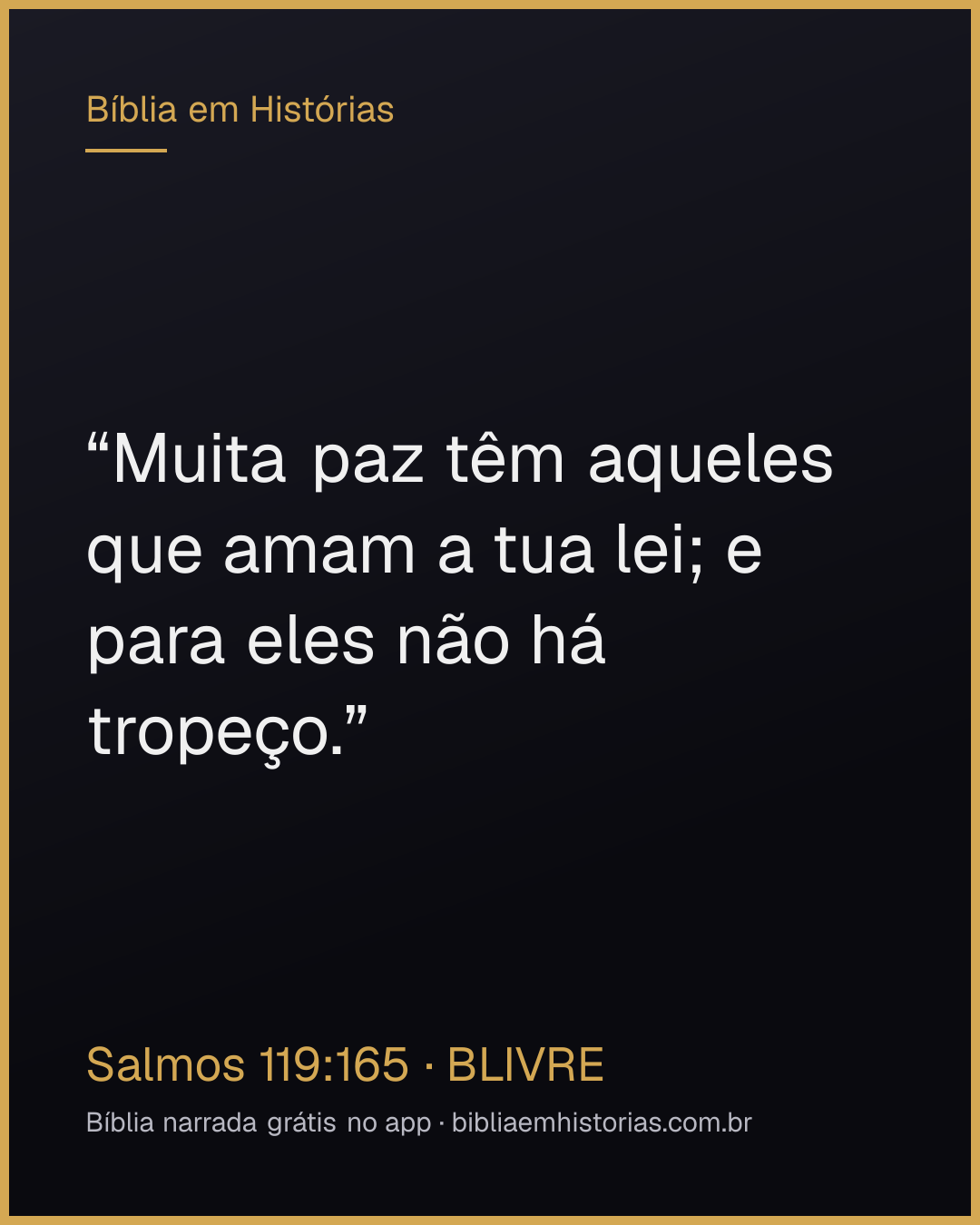 Imagem do versículo Salmos 119:165 para compartilhar