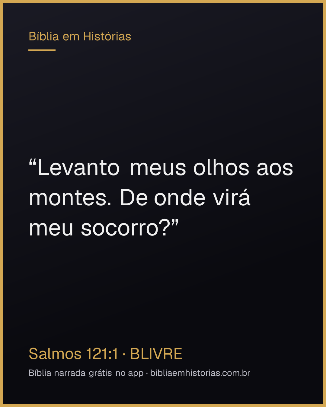 Imagem do versículo Salmos 121:1 para compartilhar