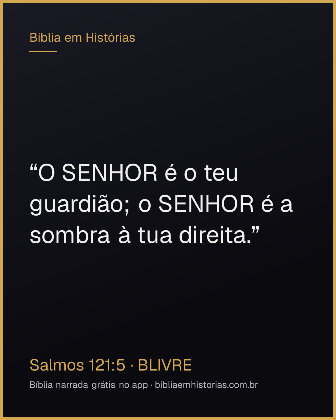 Imagem do versículo Salmos 121:5 para compartilhar