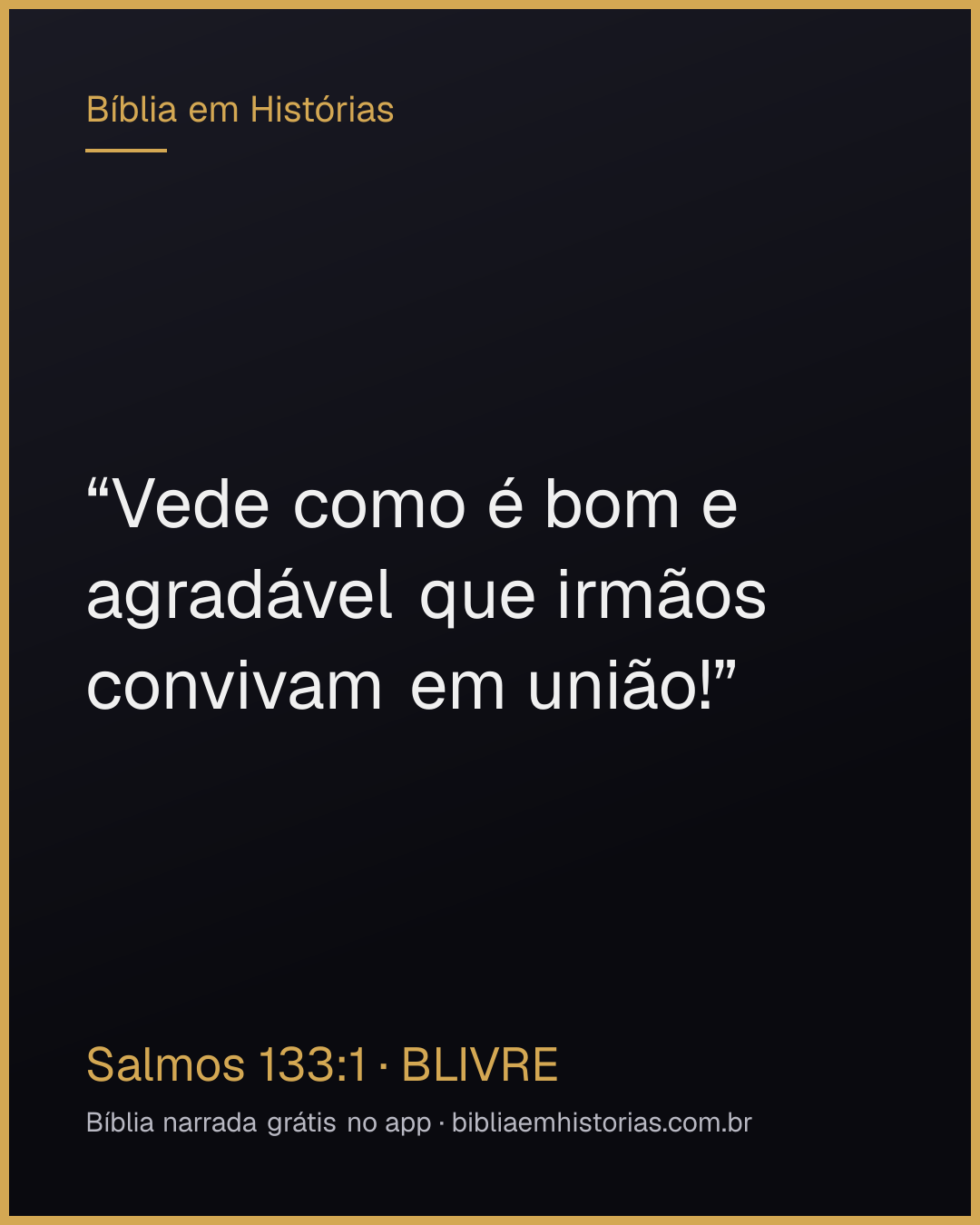 Imagem do versículo Salmos 133:1 para compartilhar