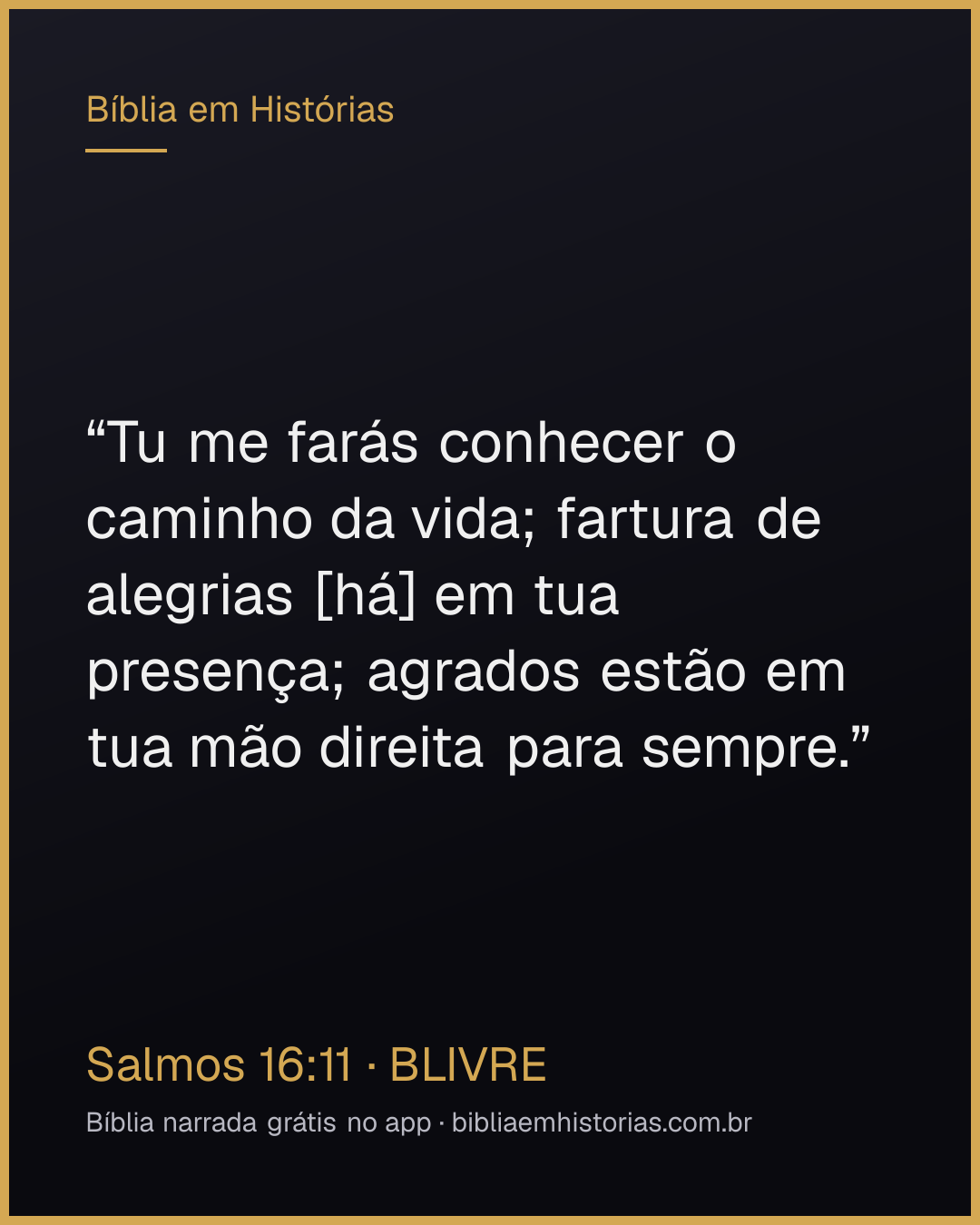 Imagem do versículo Salmos 16:11 para compartilhar