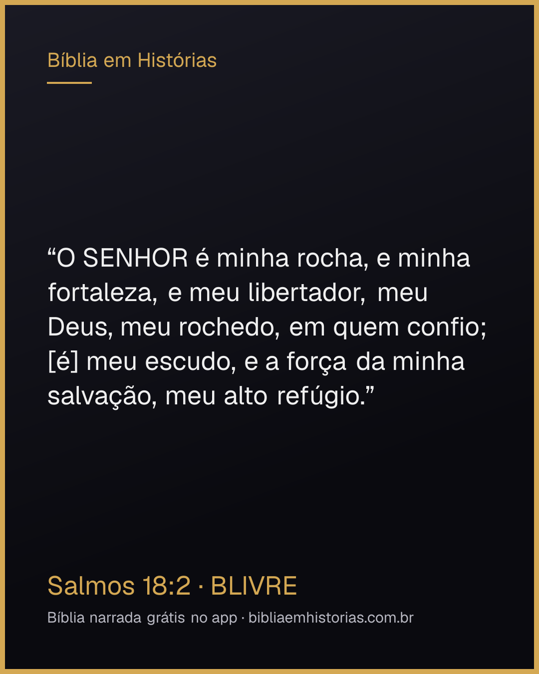Imagem do versículo Salmos 18:2 para compartilhar
