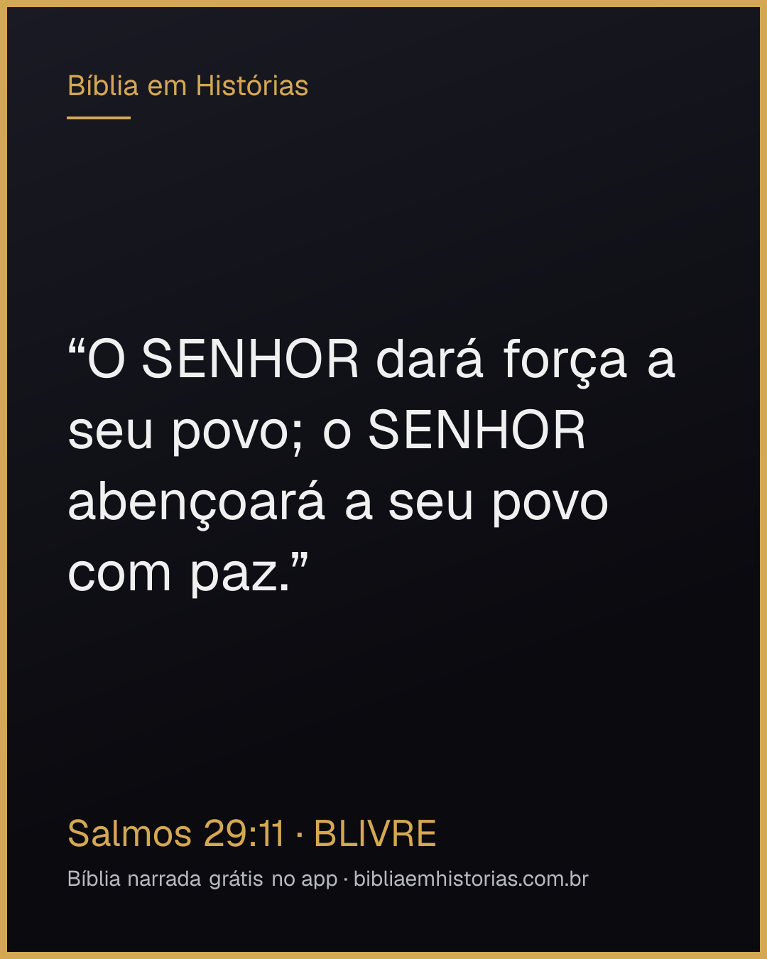Imagem do versículo Salmos 29:11 para compartilhar