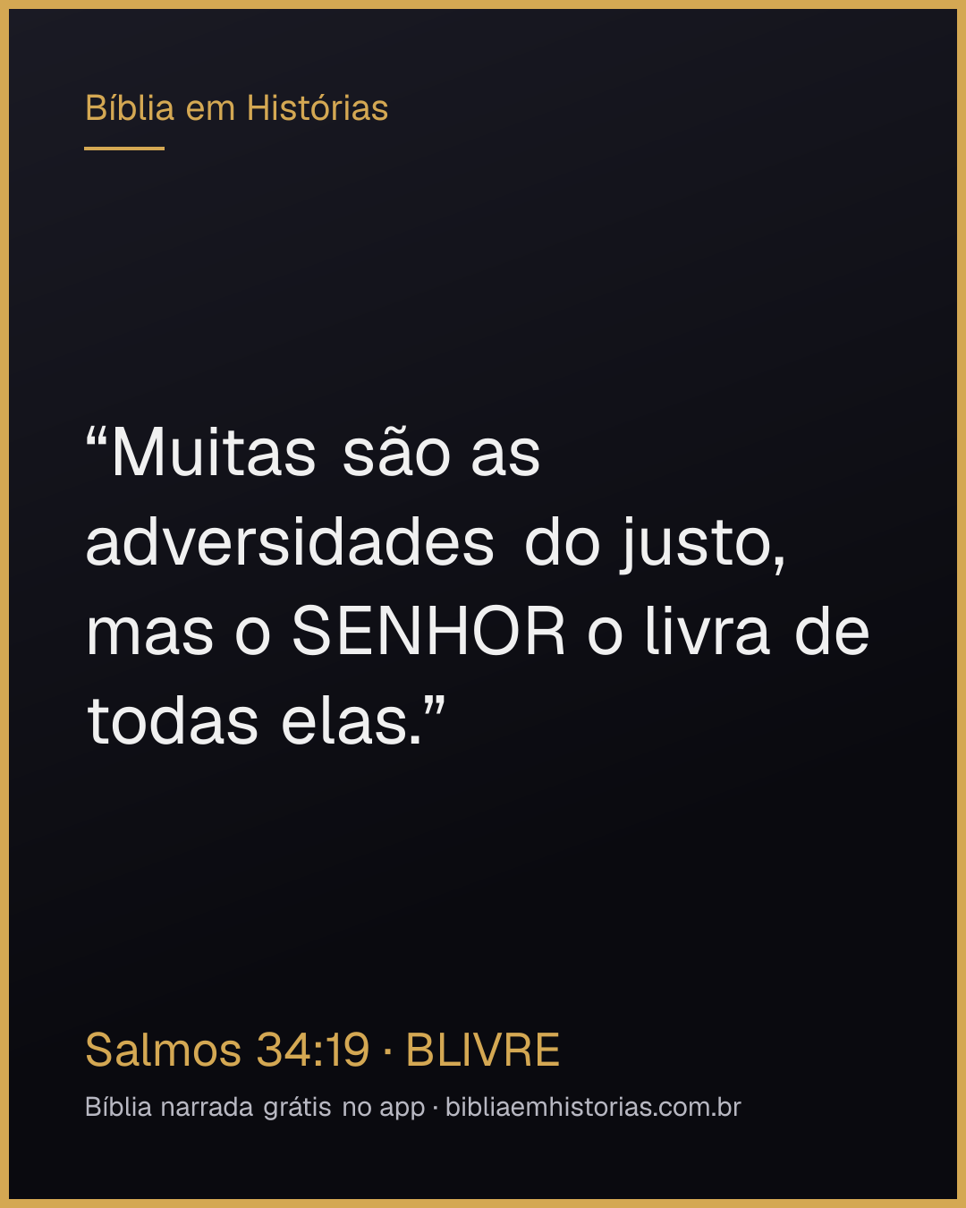 Imagem do versículo Salmos 34:19 para compartilhar