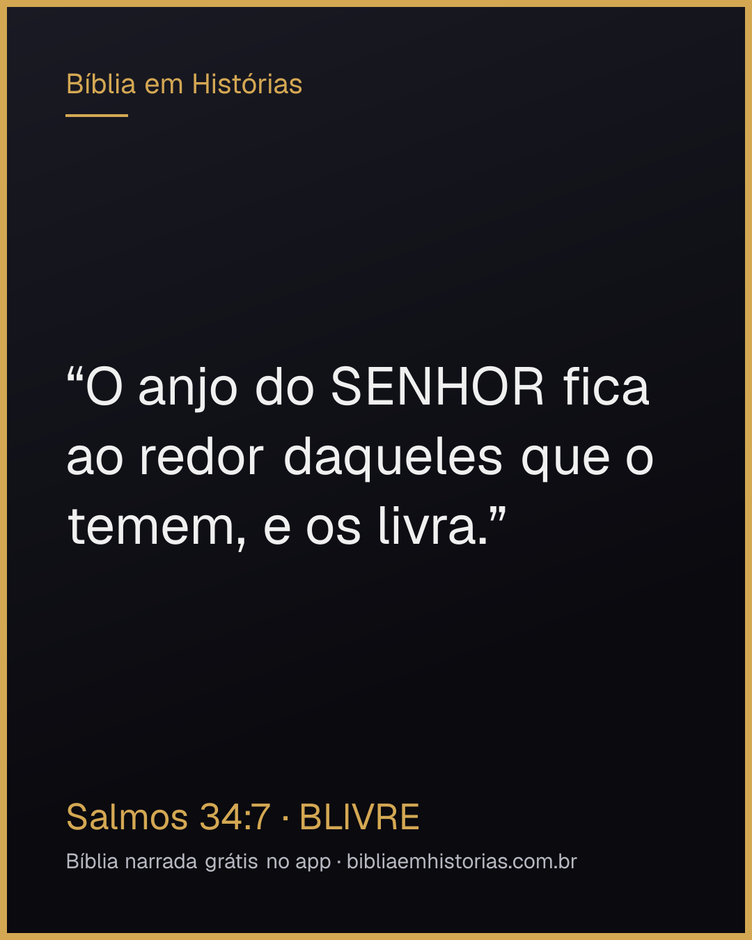 Imagem do versículo Salmos 34:7 para compartilhar
