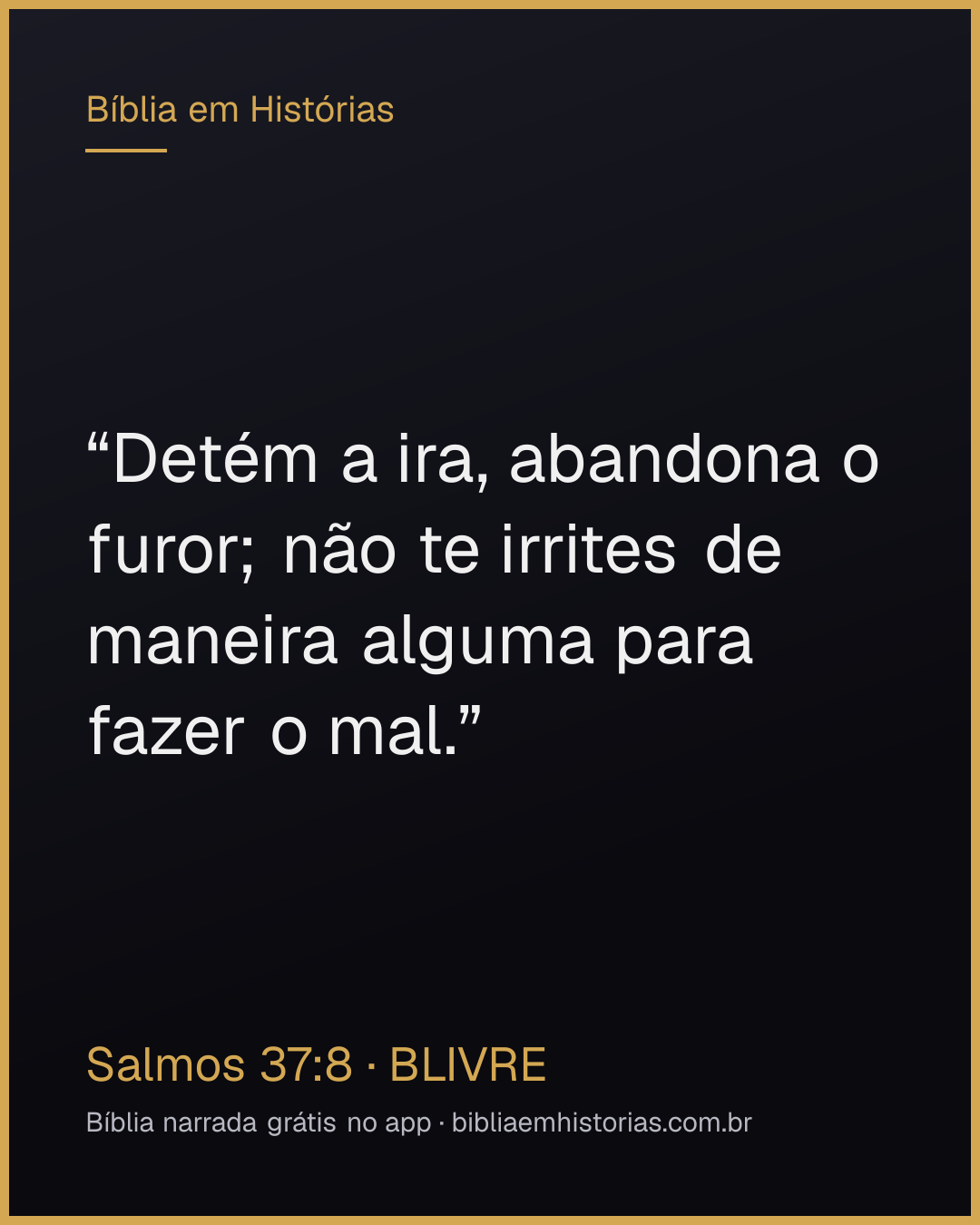 Imagem do versículo Salmos 37:8 para compartilhar