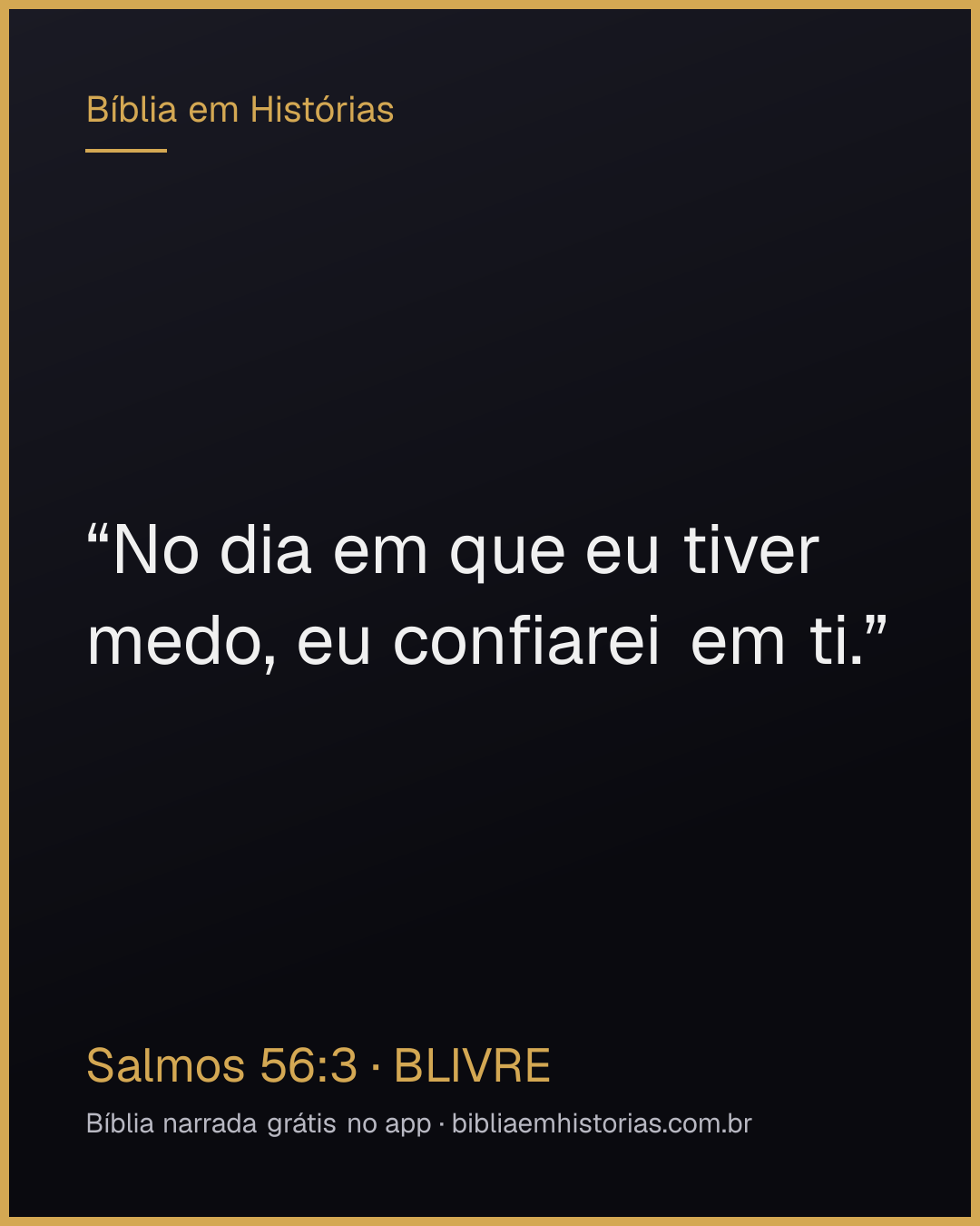 Imagem do versículo Salmos 56:3 para compartilhar