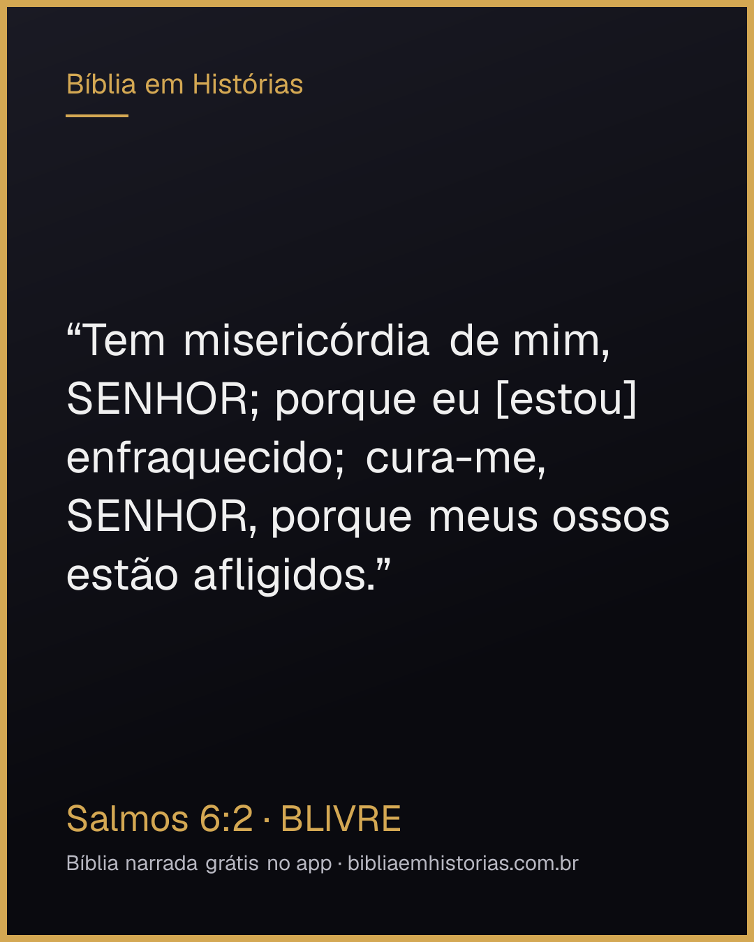 Imagem do versículo Salmos 6:2 para compartilhar