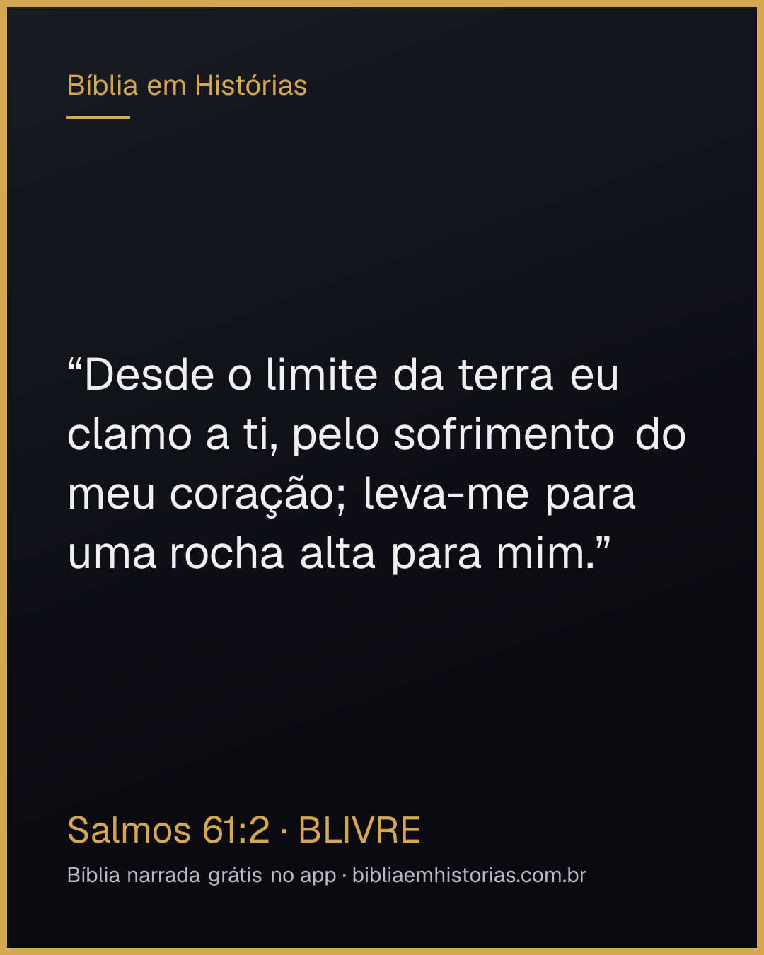 Imagem do versículo Salmos 61:2 para compartilhar