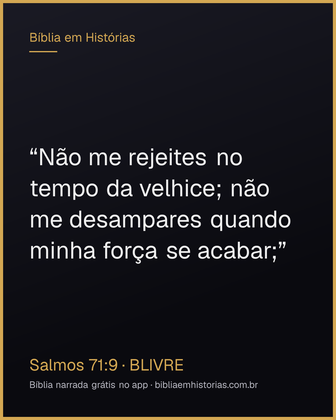 Imagem do versículo Salmos 71:9 para compartilhar