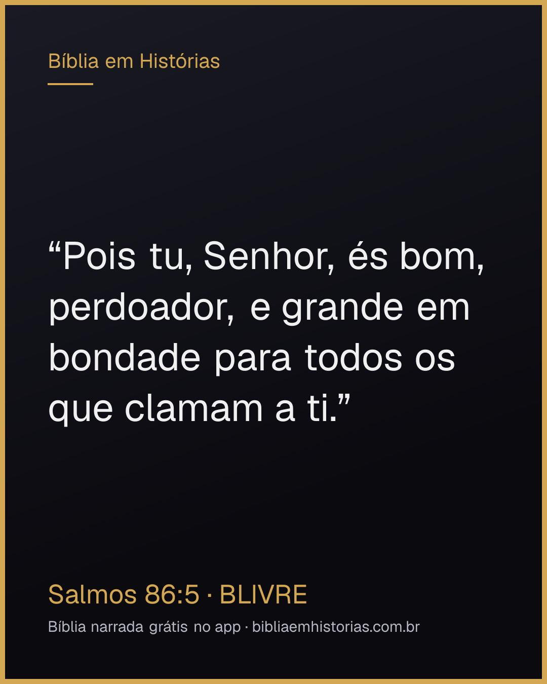 Imagem do versículo Salmos 86:5 para compartilhar