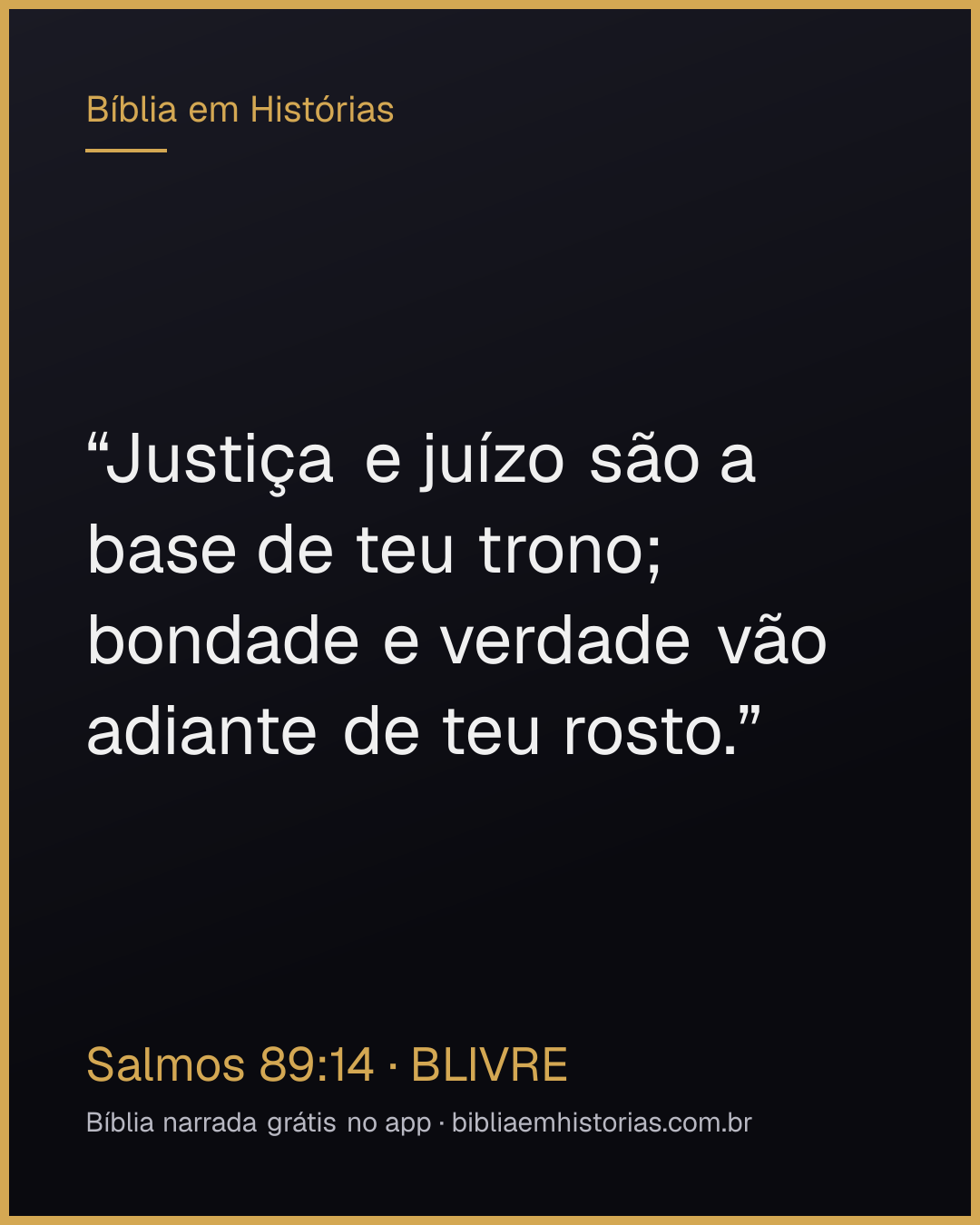 Imagem do versículo Salmos 89:14 para compartilhar
