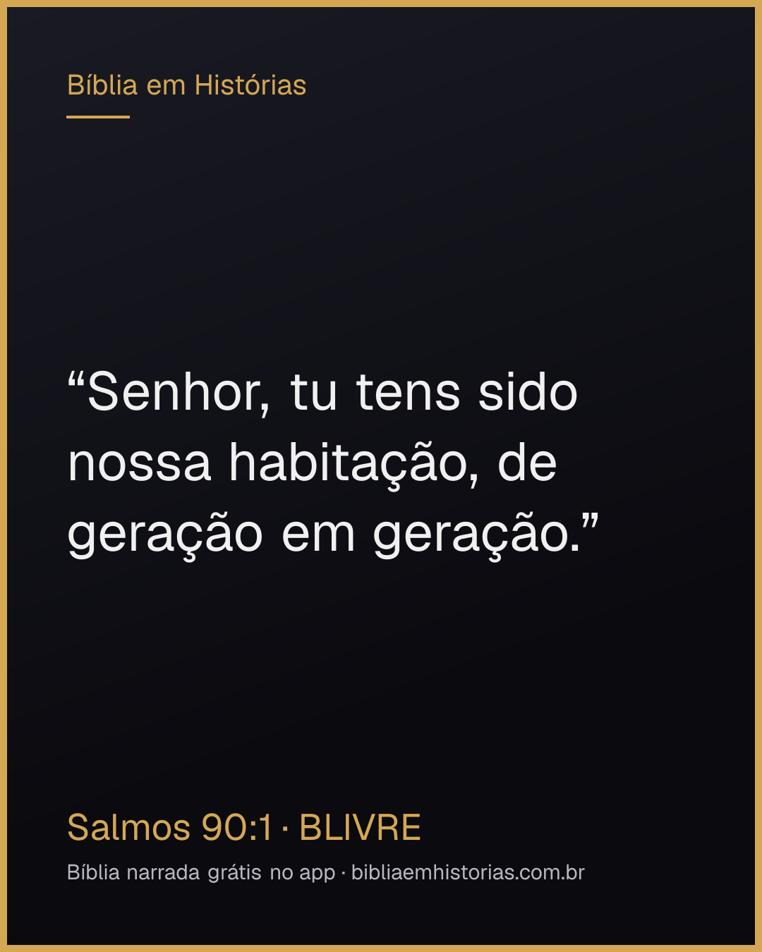 Imagem do versículo Salmos 90:1 para compartilhar