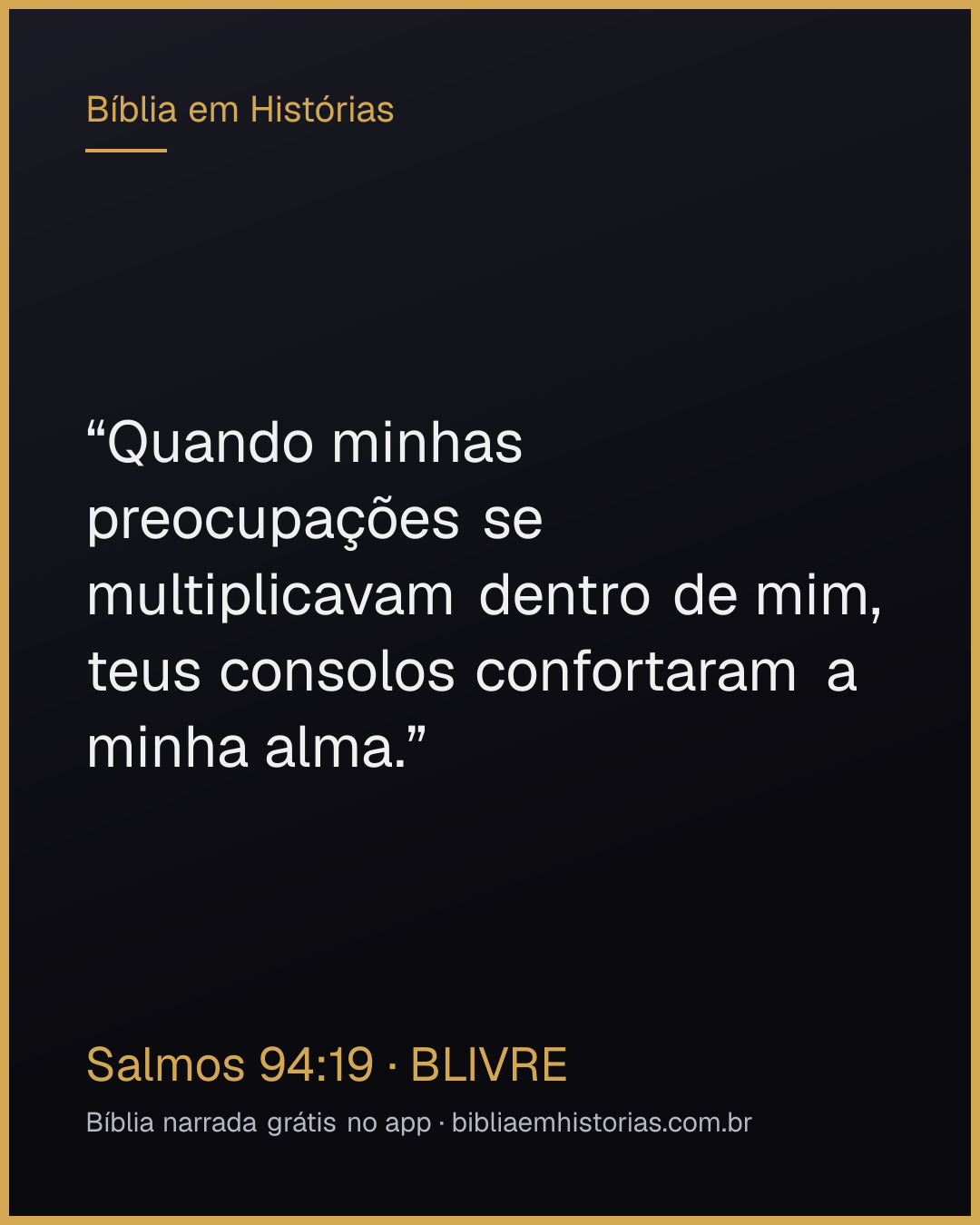 Imagem do versículo Salmos 94:19 para compartilhar