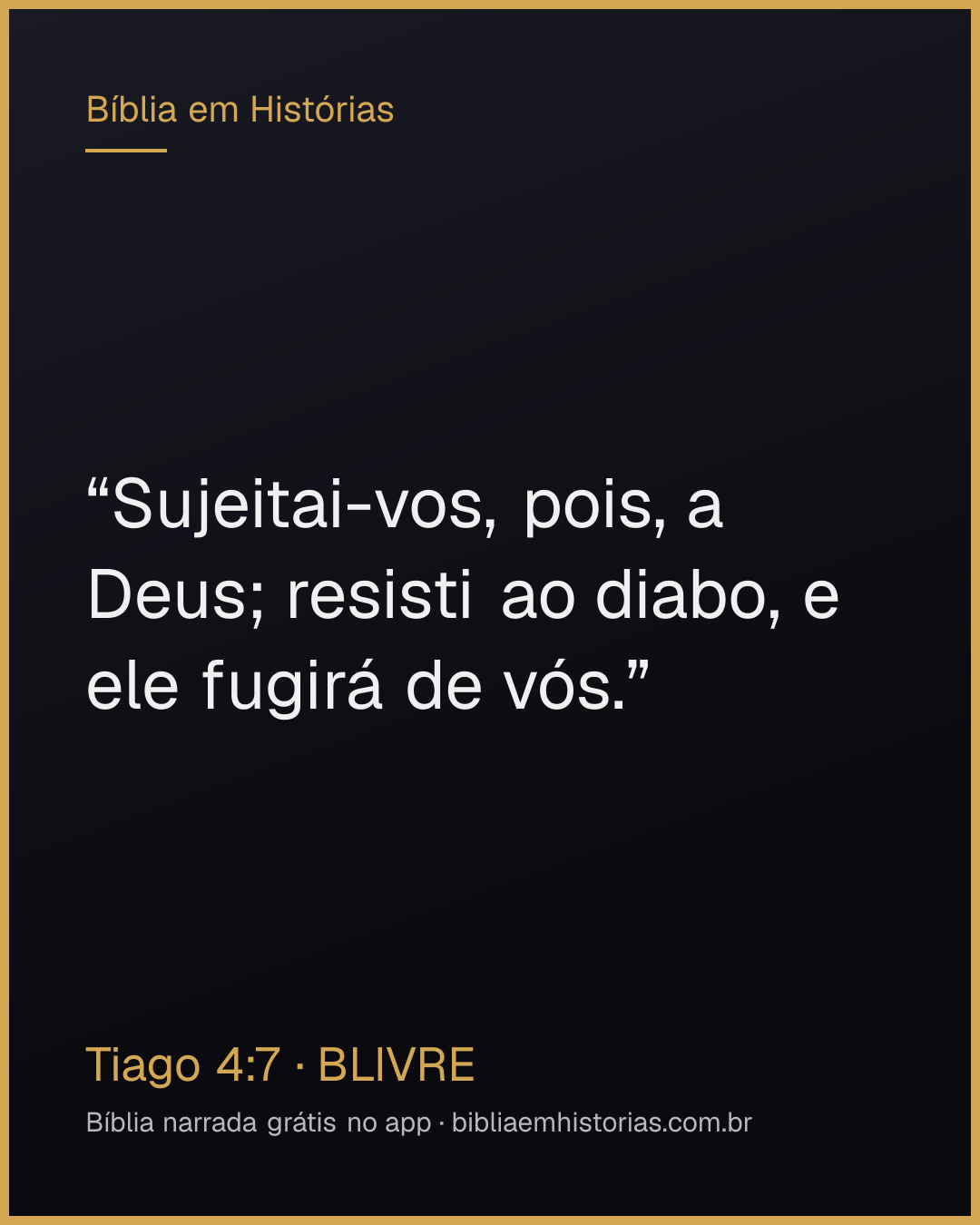 Imagem do versículo Tiago 4:7 para compartilhar