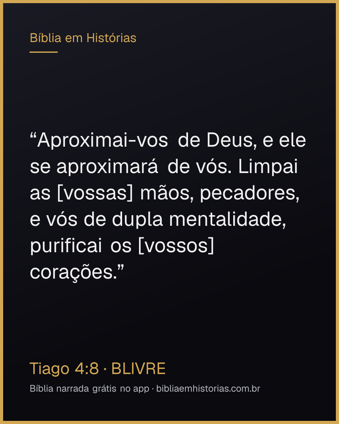 Imagem do versículo Tiago 4:8 para compartilhar